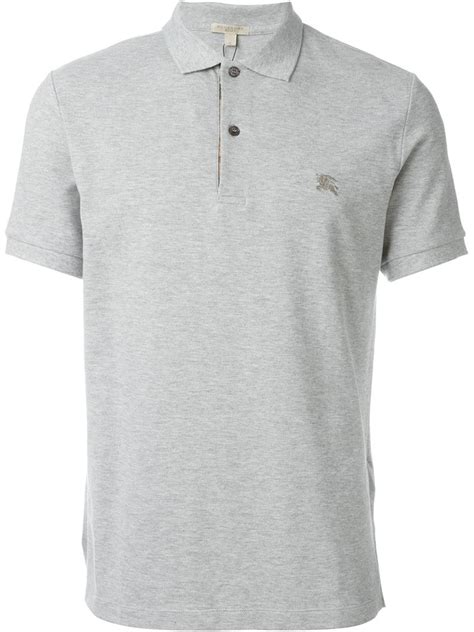 burberry gray polo shirt|Burberry polo shirt nordstrom.